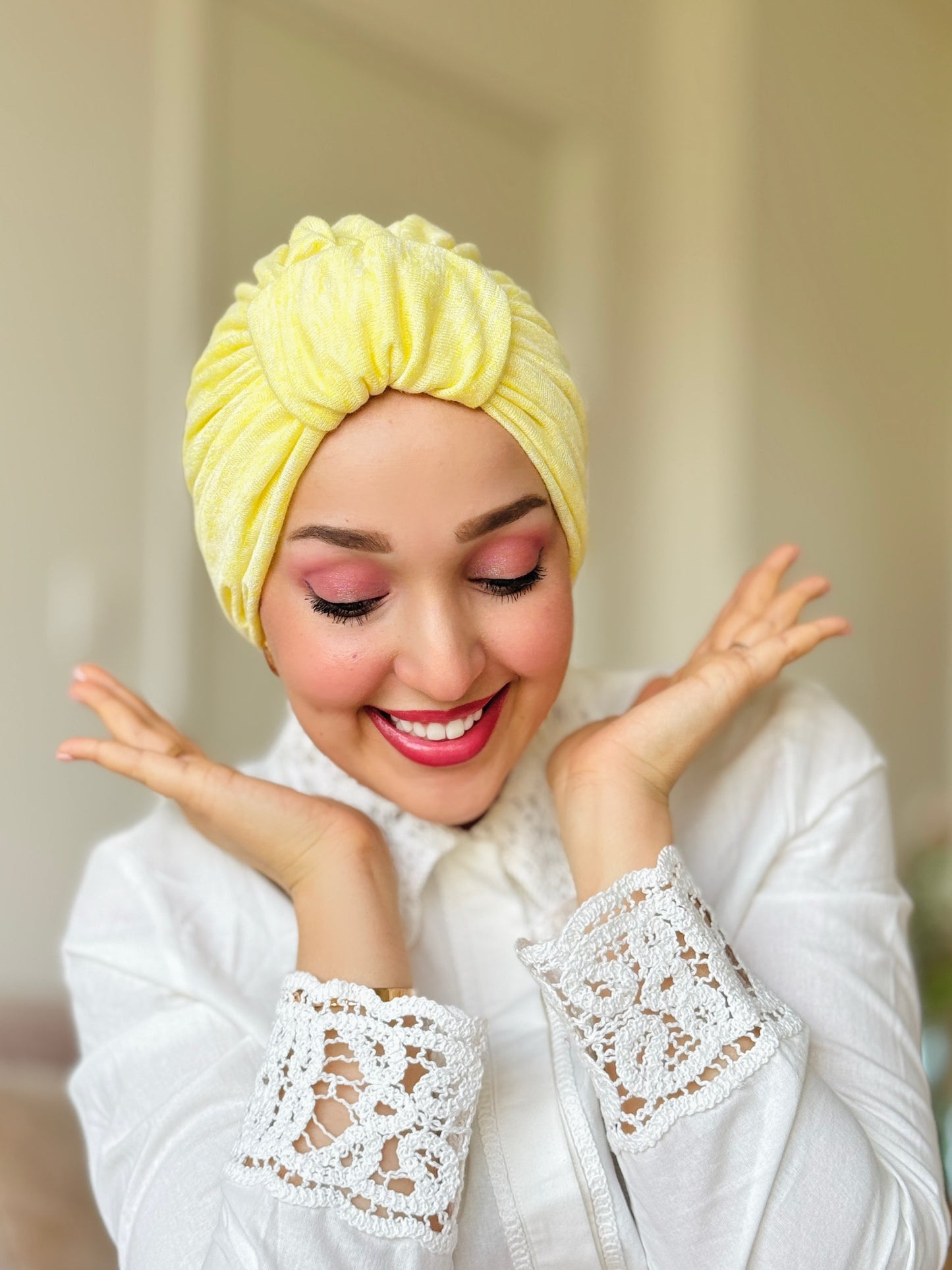 Classy Turban -Butter Yellow