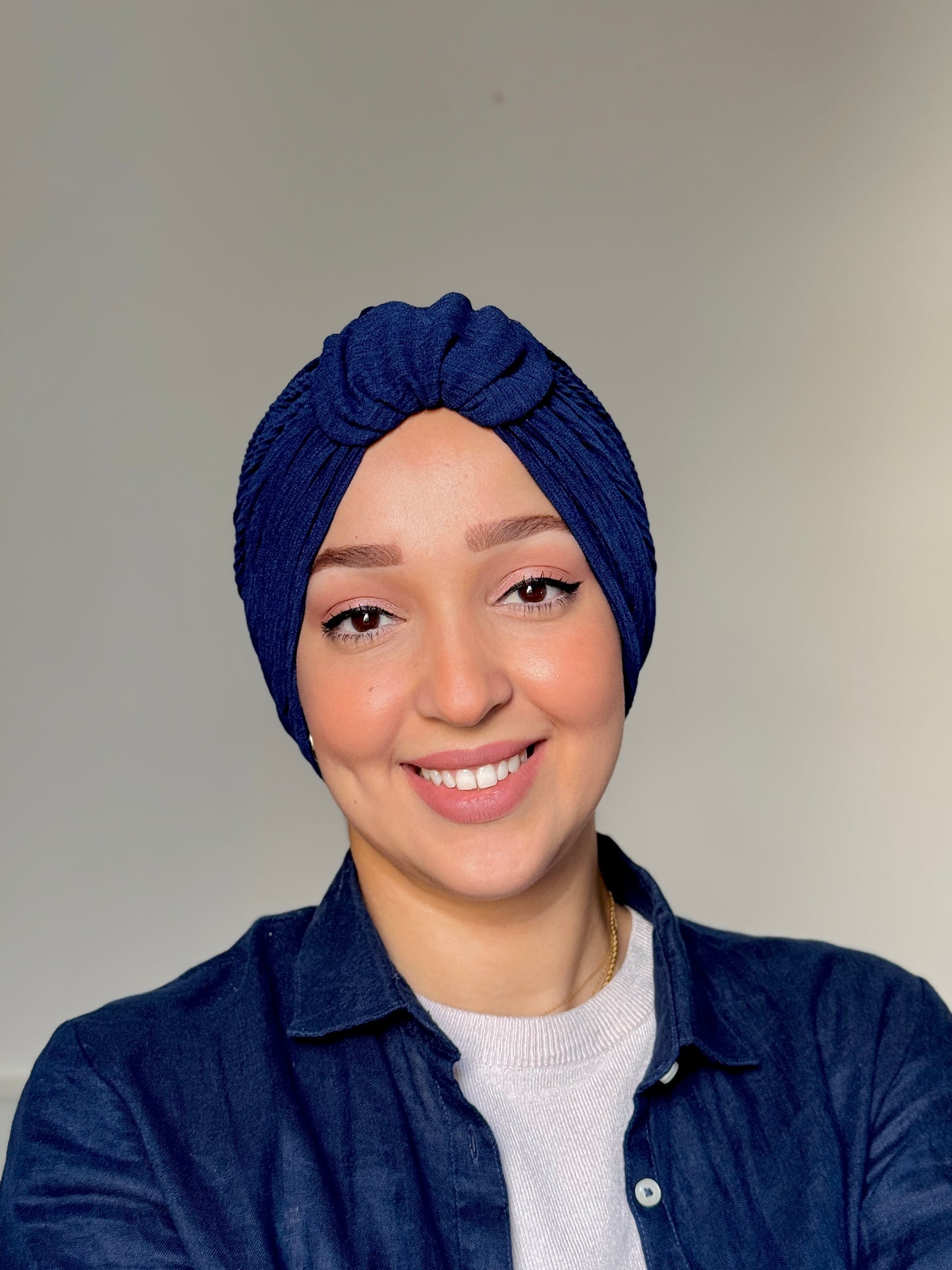 Classy Turban Bleu Marine