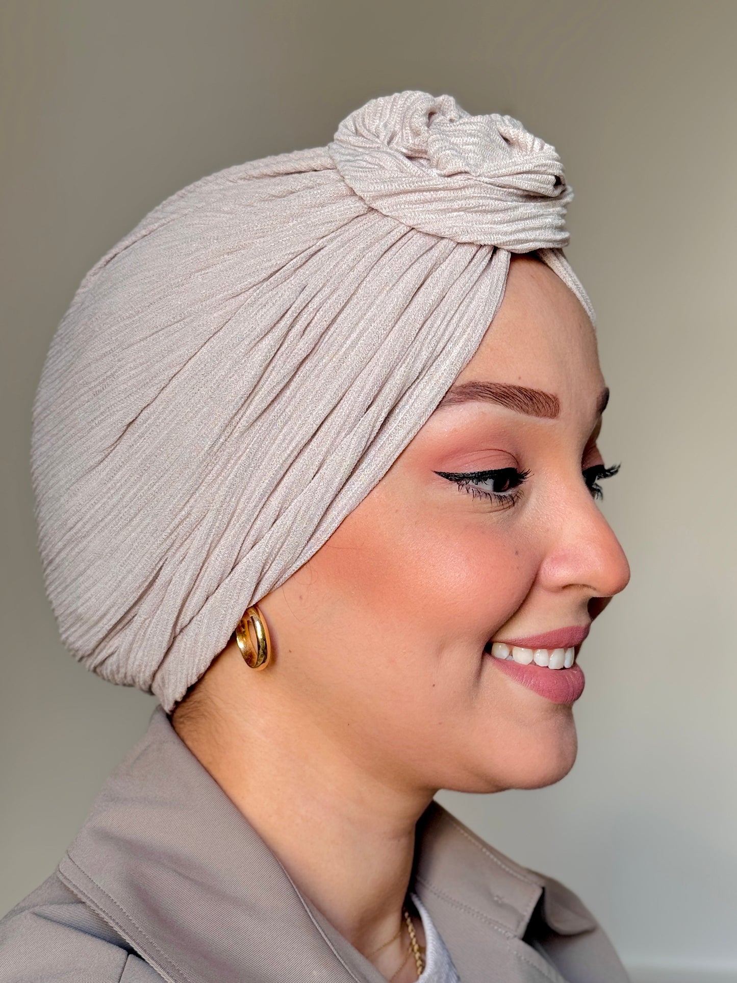 Classy Turban Gris clair
