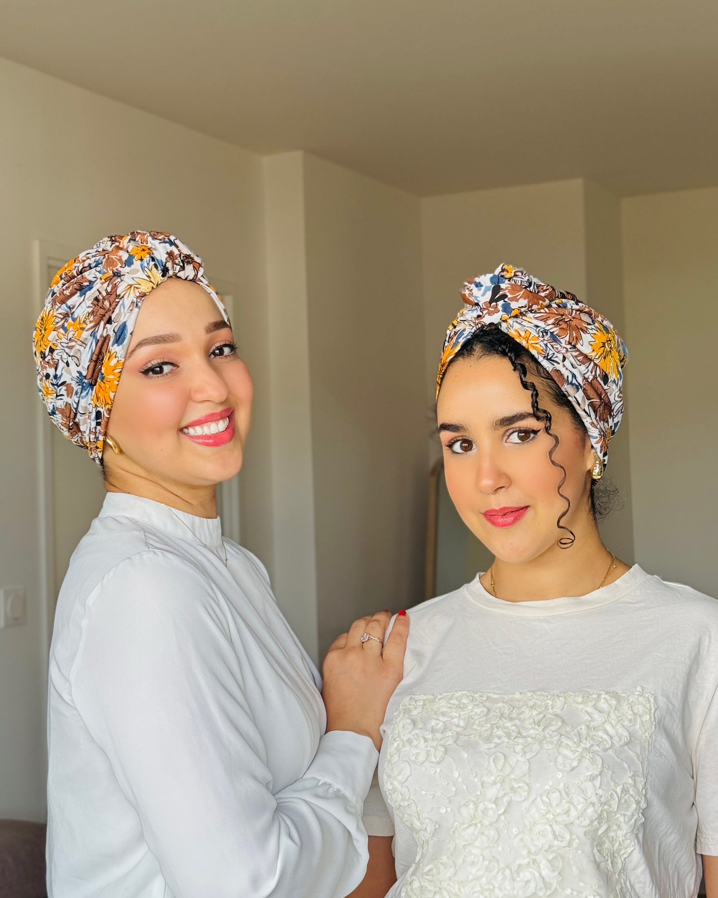 Turban - Ambre fleurie