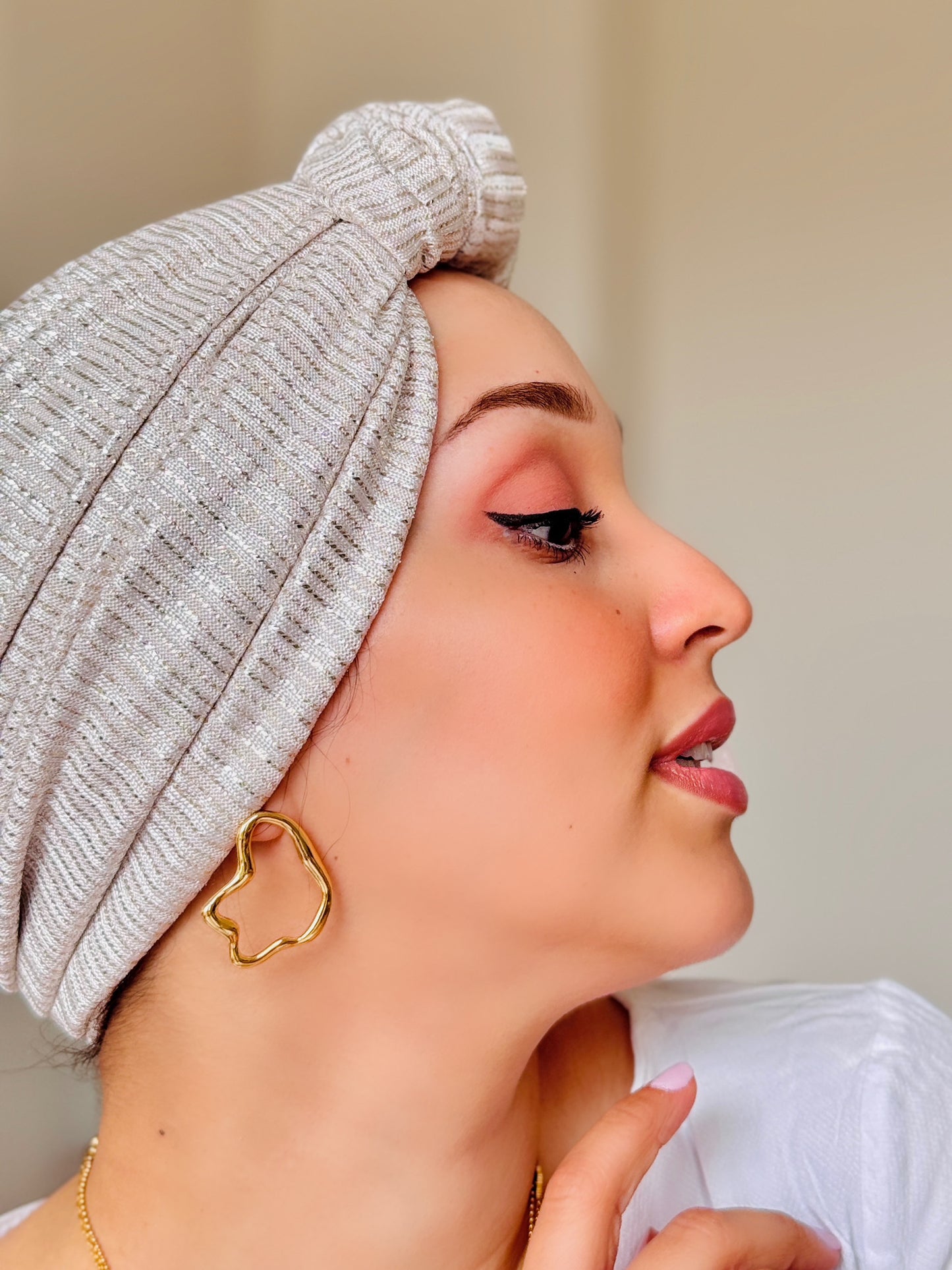 Glossy Turban - Argenté