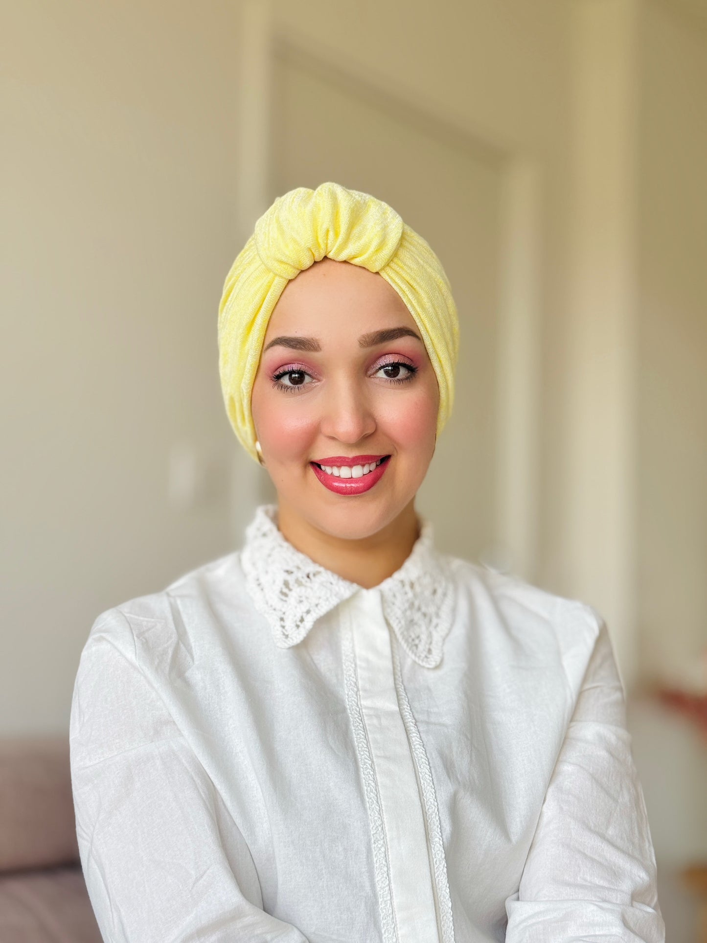 Classy Turban -Butter Yellow