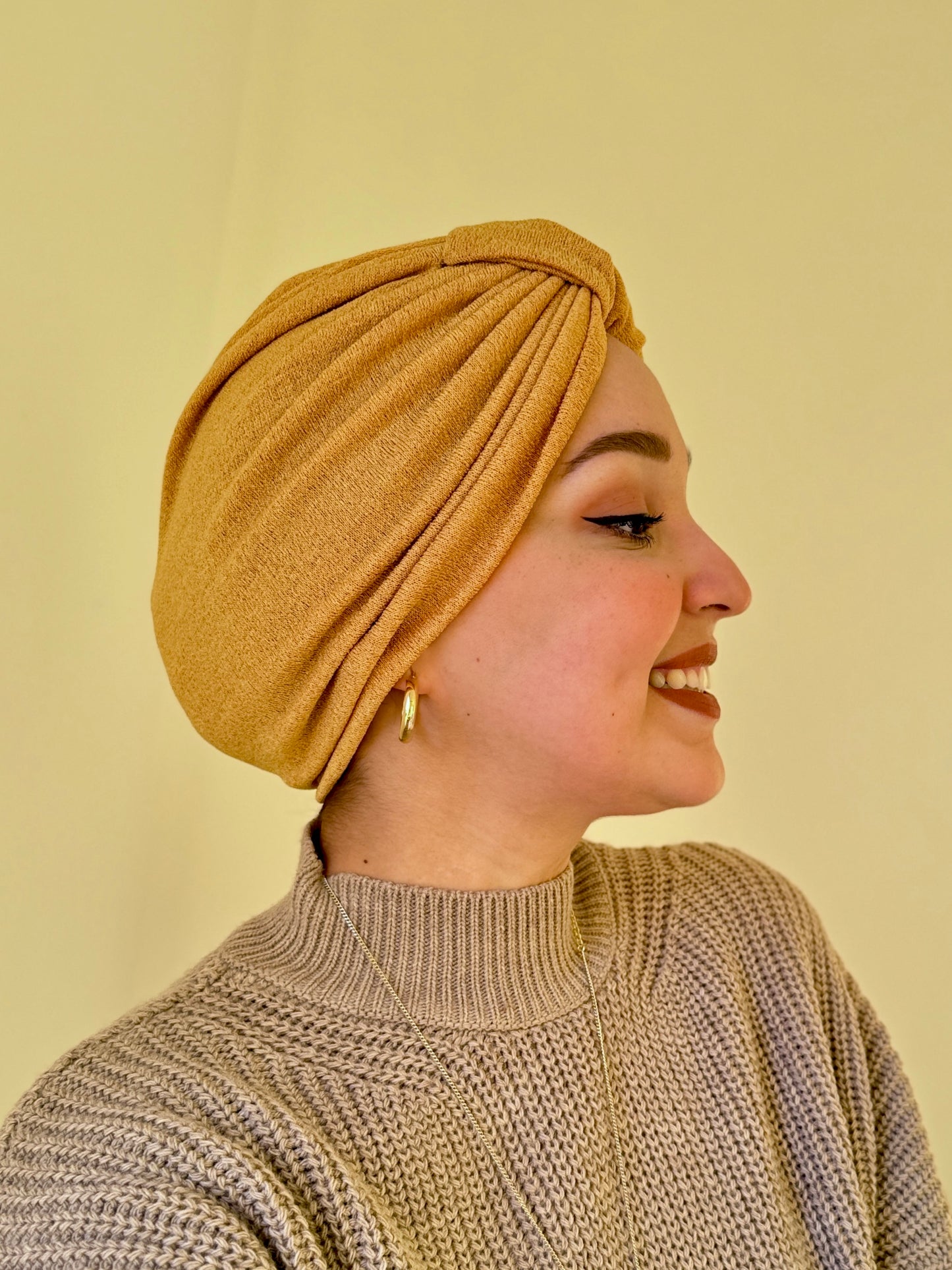 Turban - Jaune moutarde
