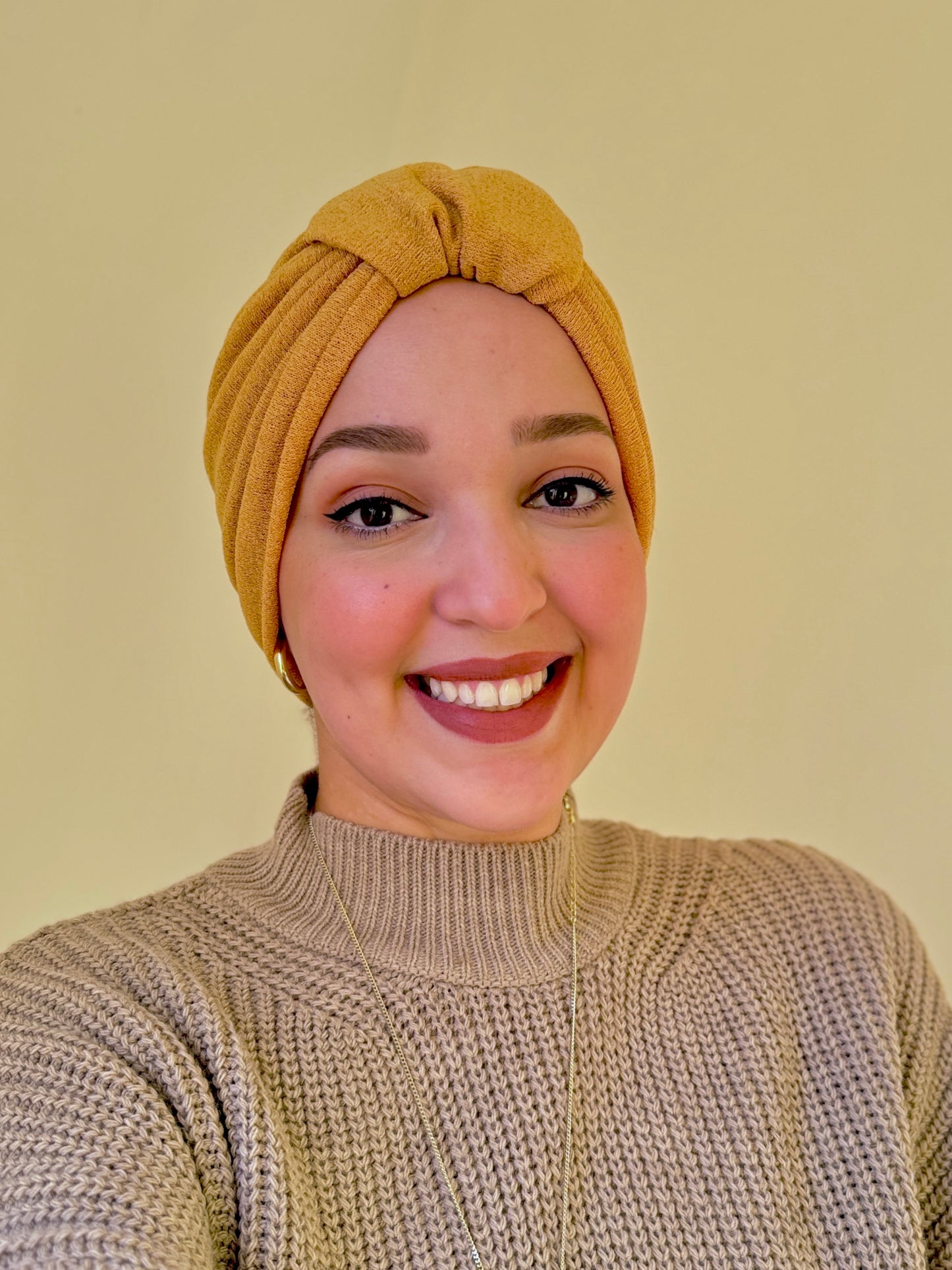Turban - Jaune moutarde