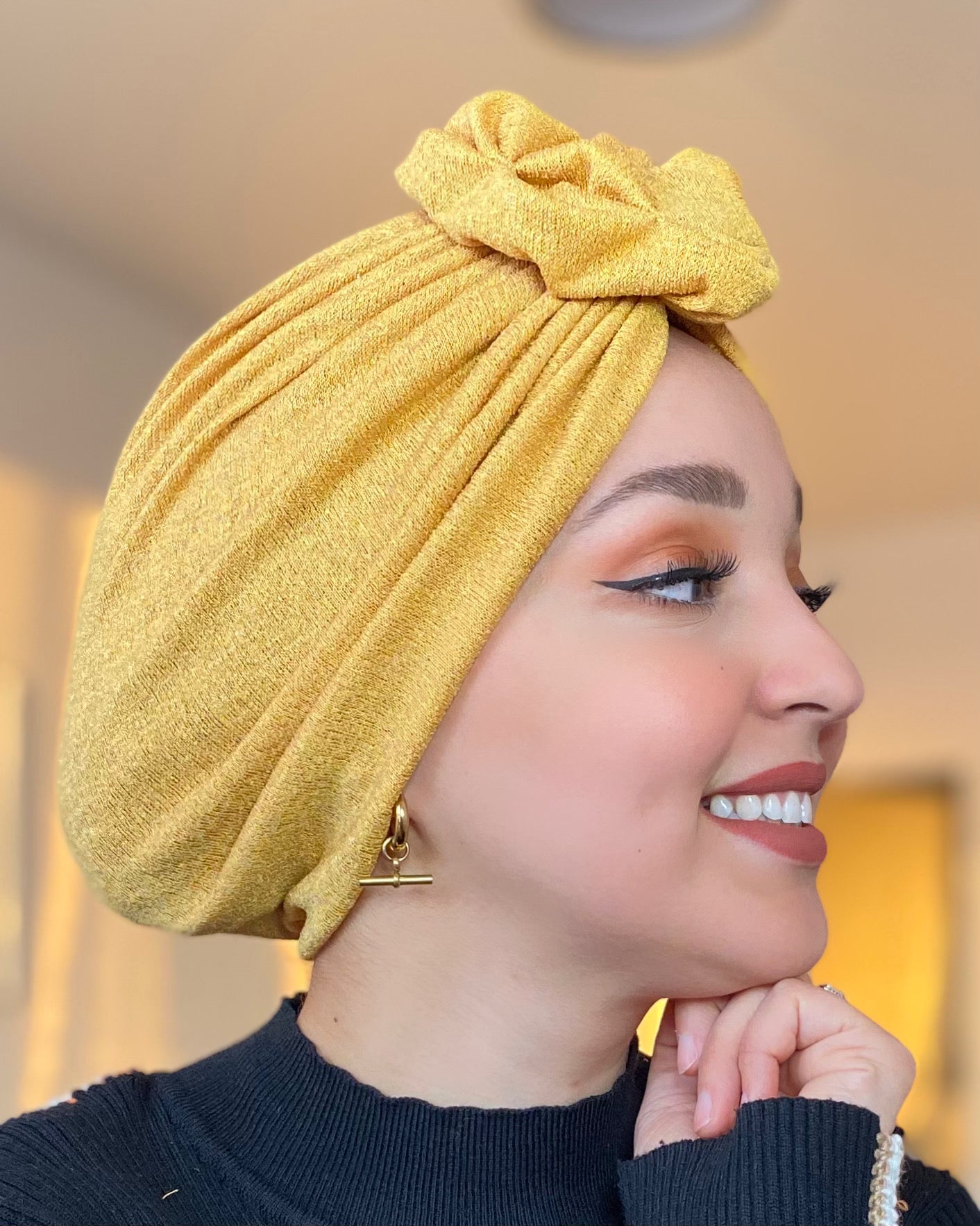 Turban - Jaune moutarde