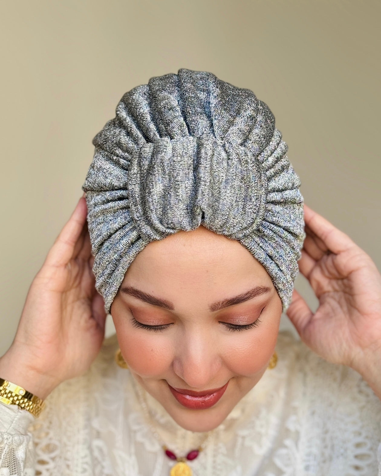 Glossy Turban - Gris