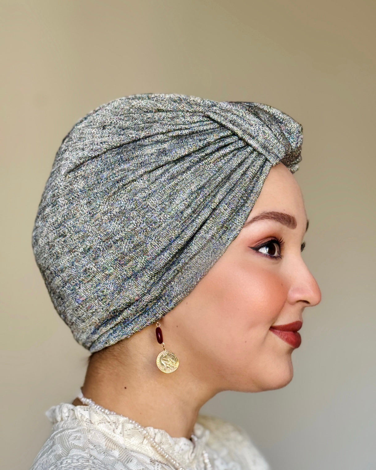 Glossy Turban - Gris