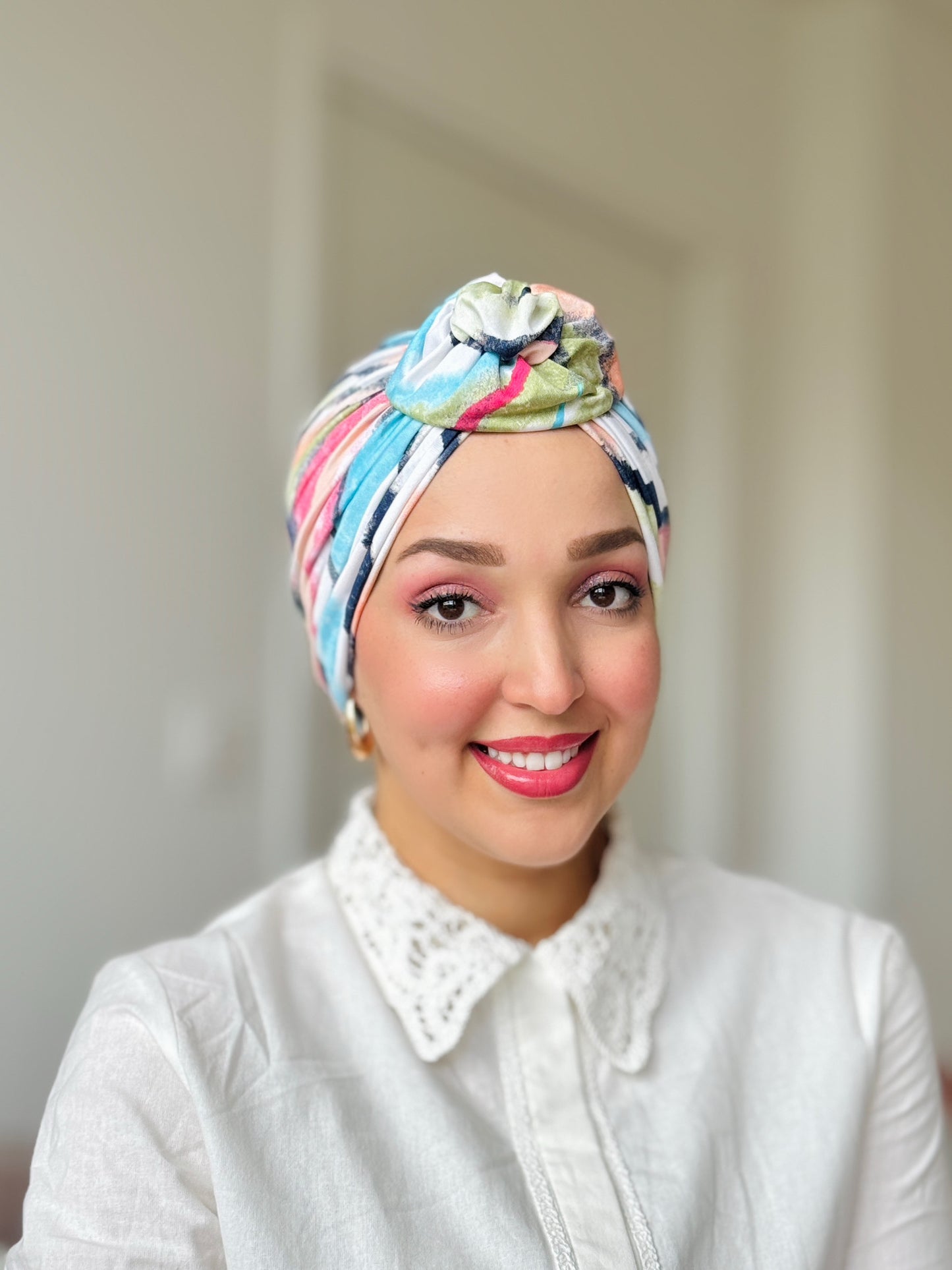 Turban multicouleur -Waves