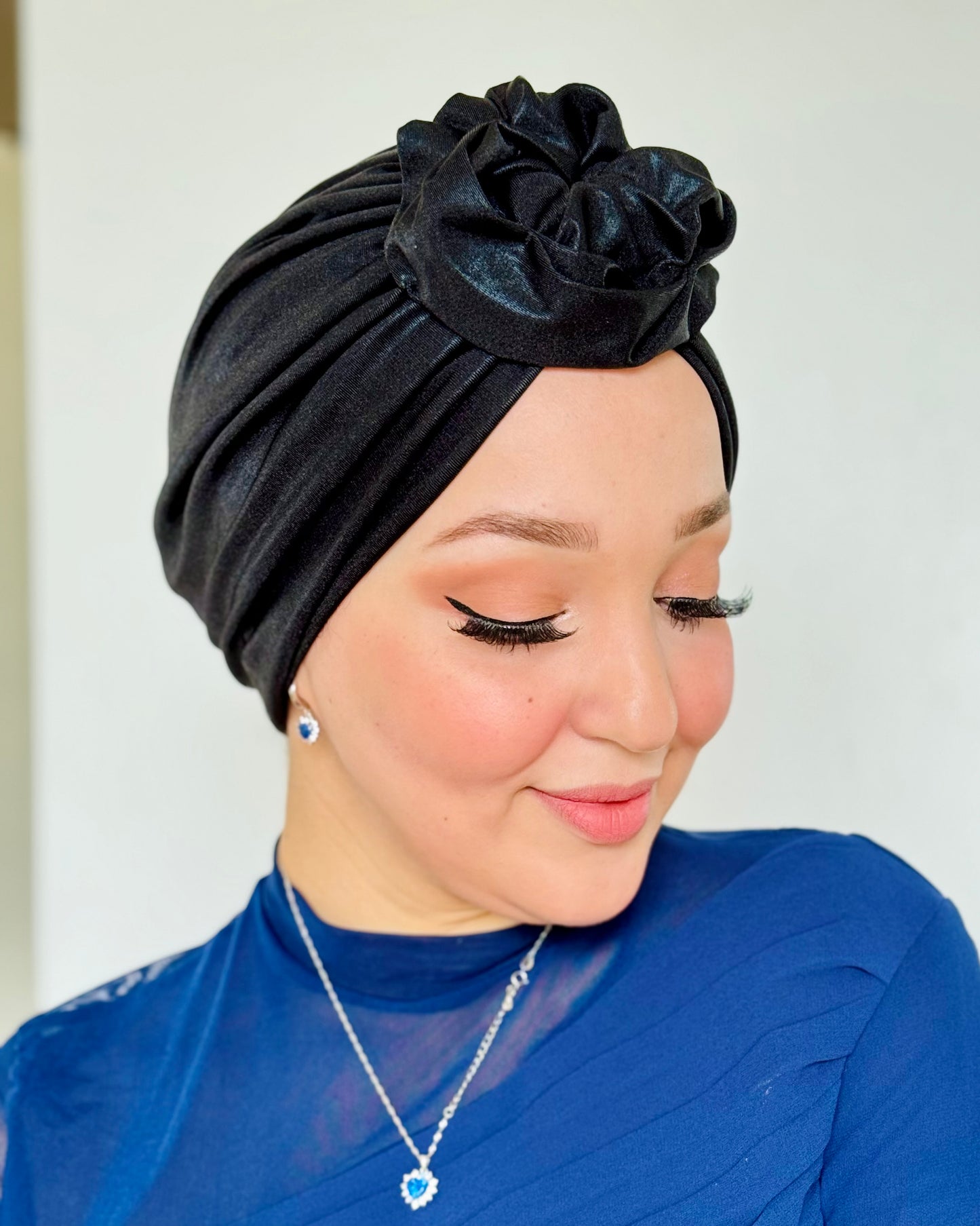 Glossy Turban - Noir