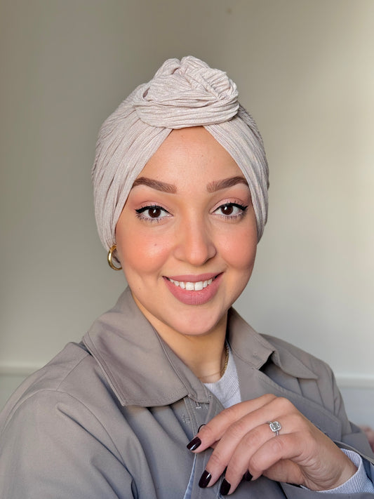 Classy Turban Gris clair