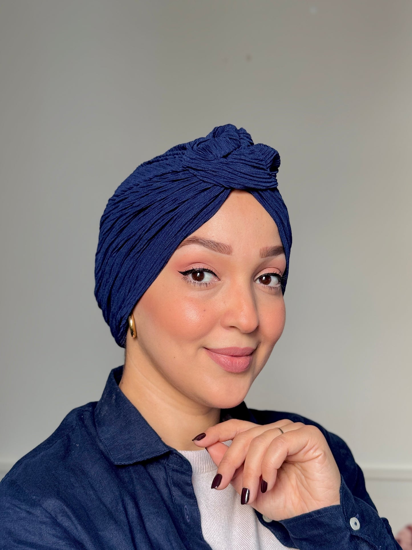 Classy Turban Bleu Marine