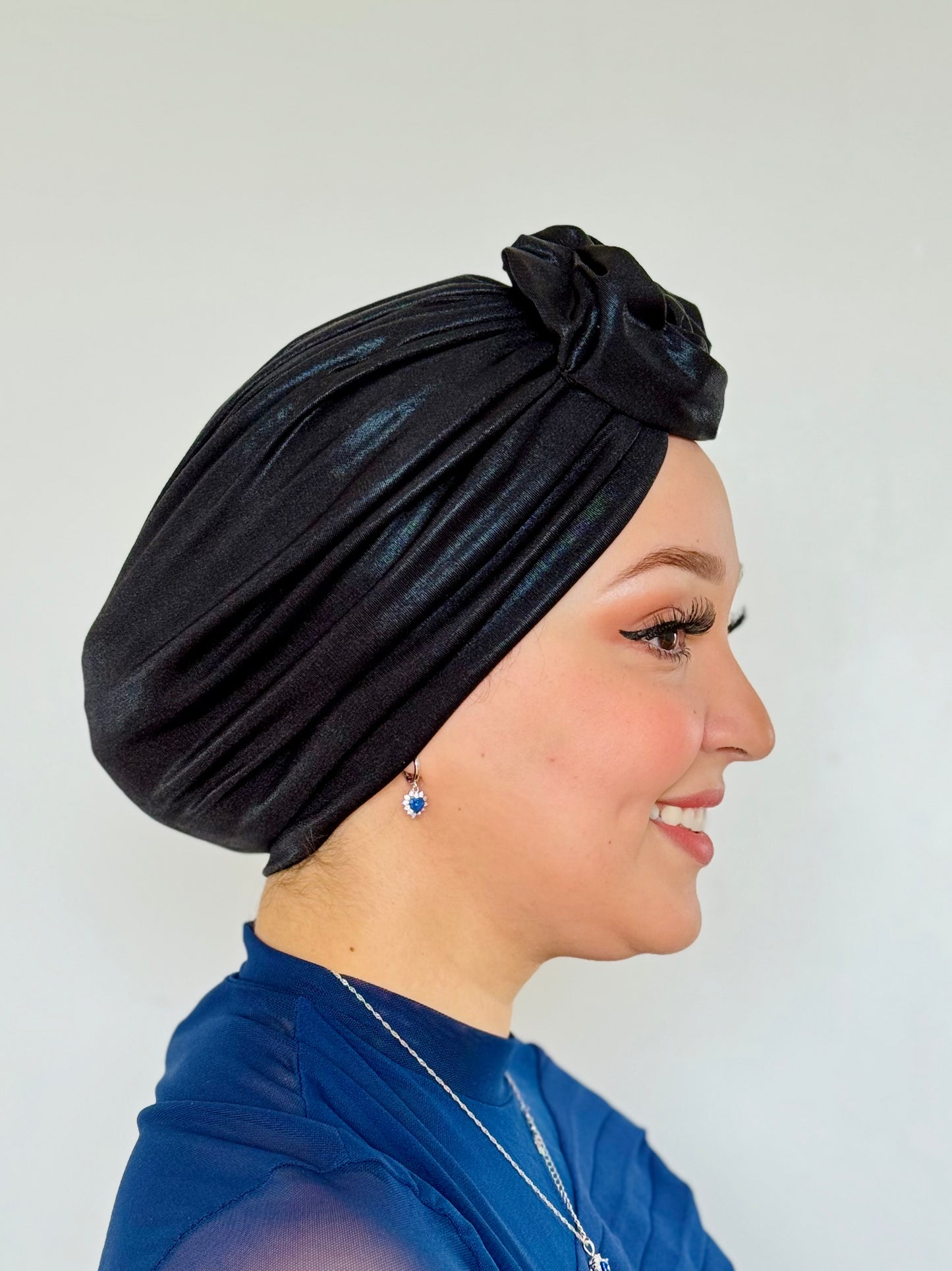 Glossy Turban - Noir