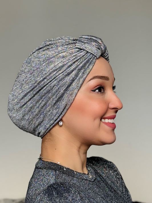 Glossy Turban - Argenté
