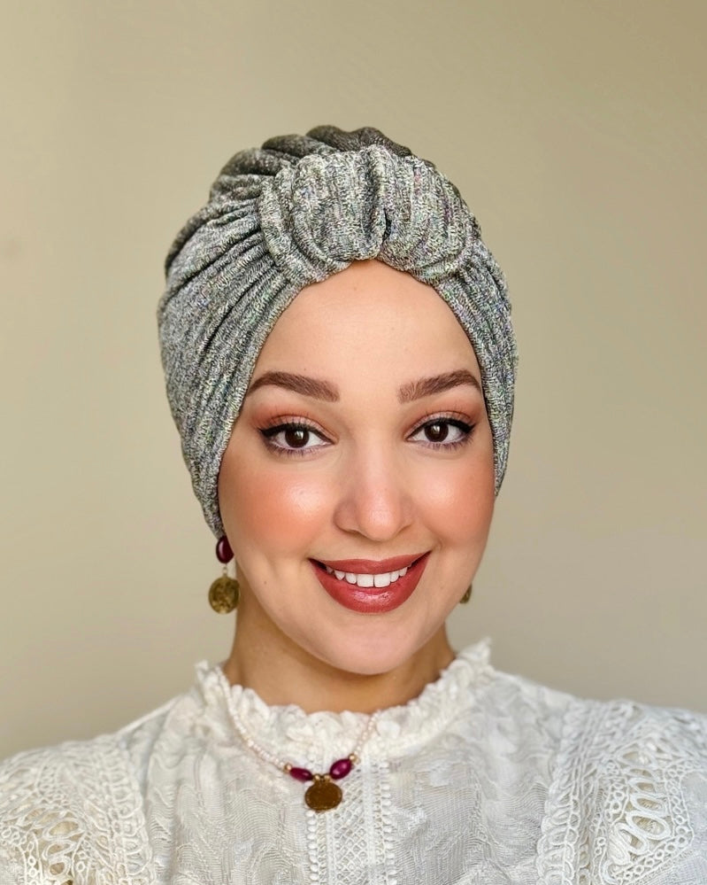 Glossy Turban - Gris