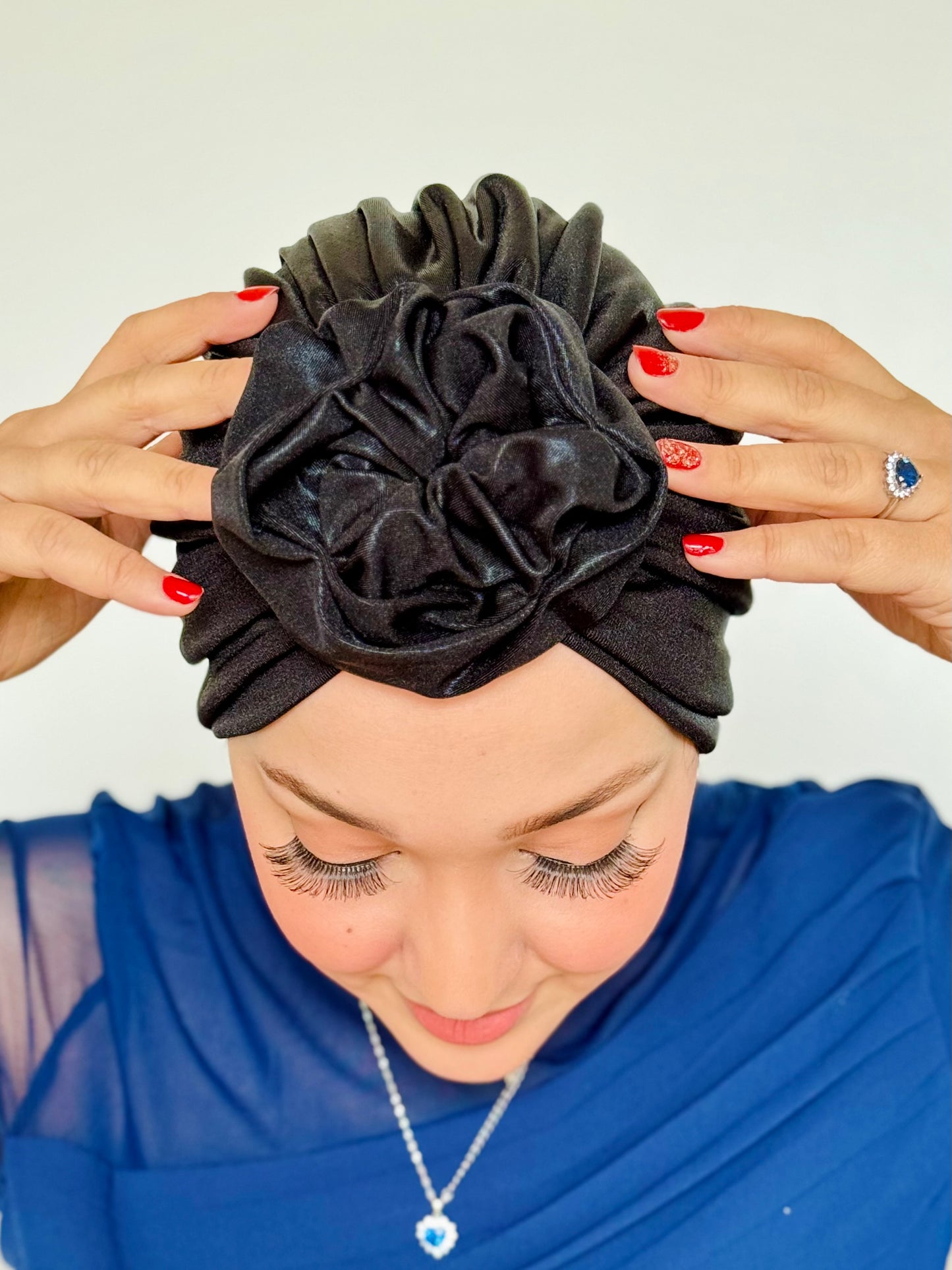 Glossy Turban - Noir