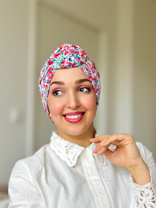 Turban multicouleur -Vintage