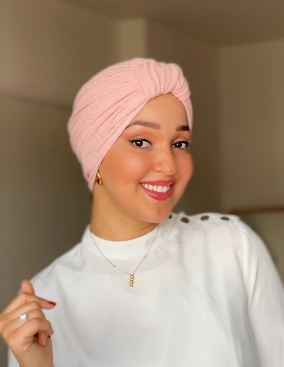 Turban- Rose Bébé