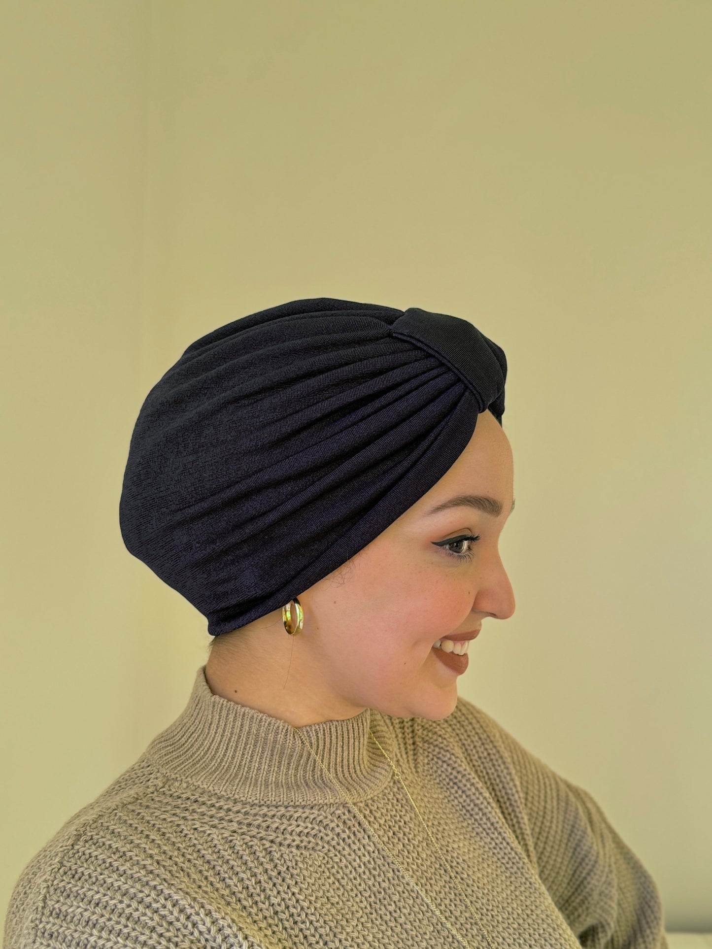 Classy Turban - bleu marine