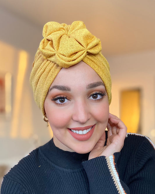 Turban - Jaune moutarde